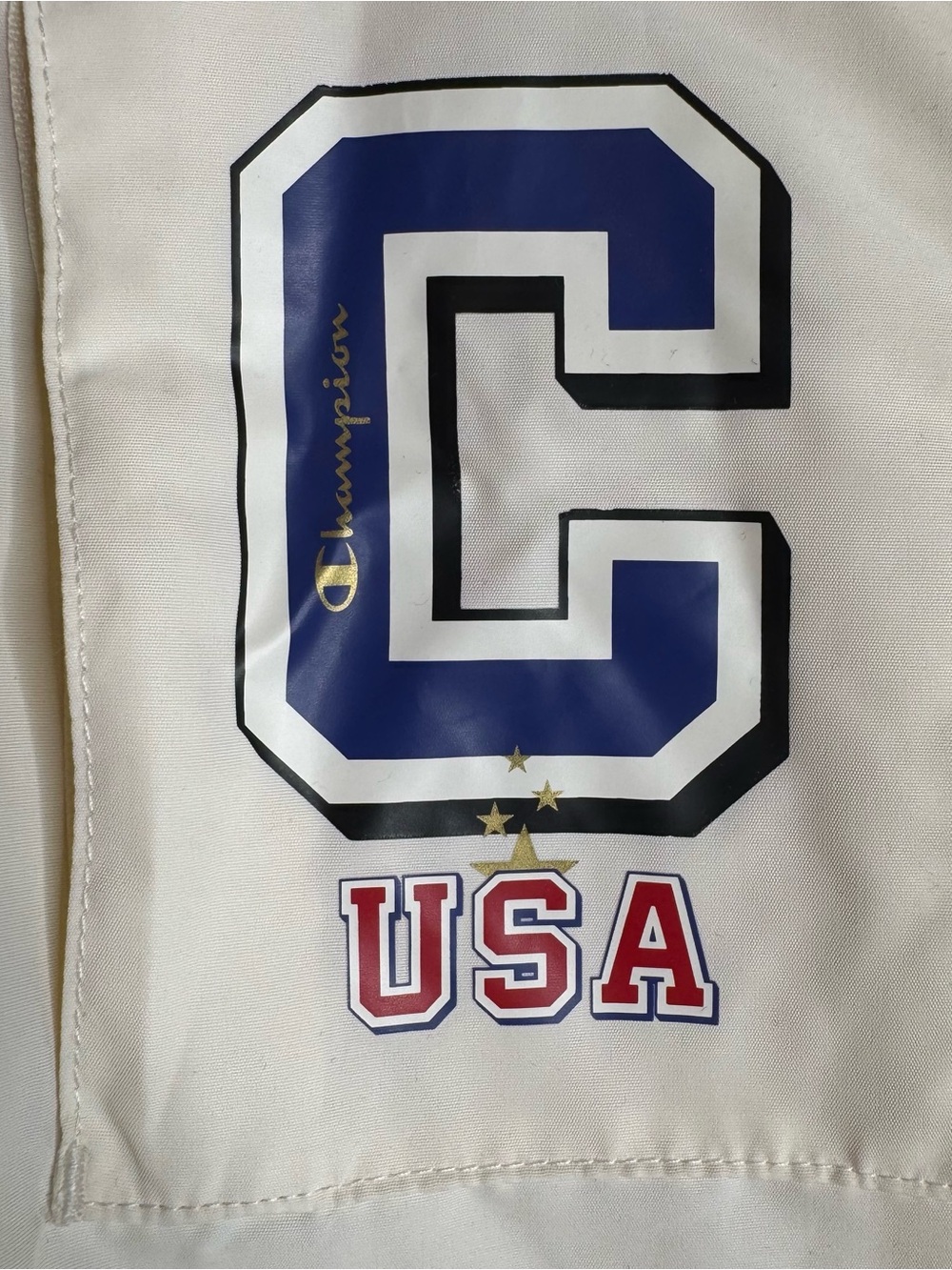 New medium womens Champion Colorblock Windbreaker Jacket - Navy/White/Red - Picture 5 of 12